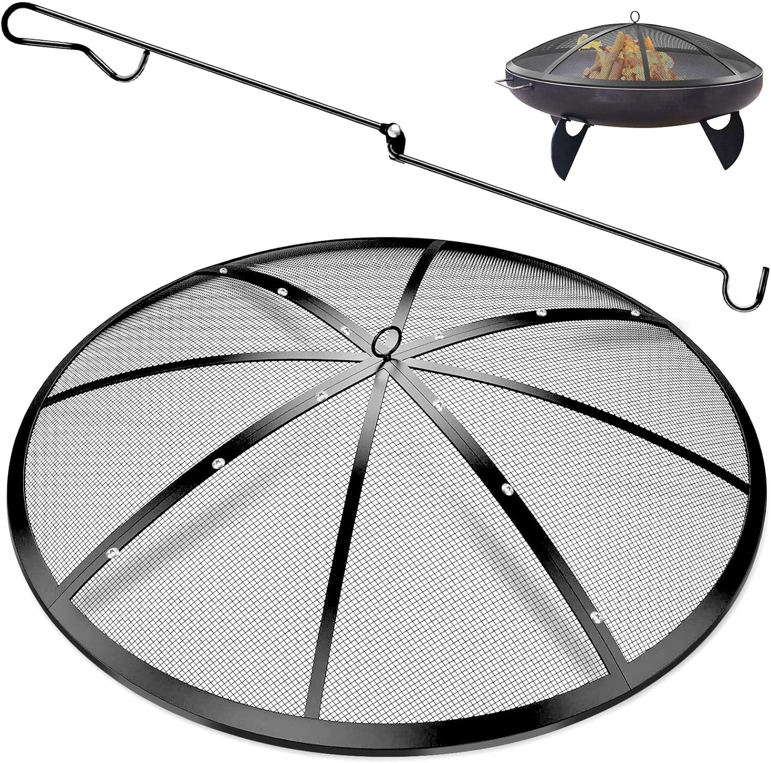 30Inch Fire Pit Spark Screen for Safe Outdoor Enjoyment