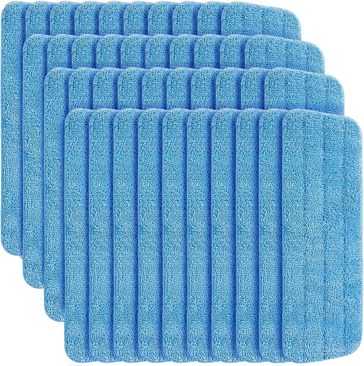 Gandeer 40pk Microfiber Mop Pads - Reusable & Washable
