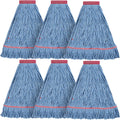 Matthew Cleaning 24oz Heavy Duty Mop Head Replacement - Pack of 6