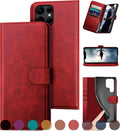 Samsung Galaxy S22 Ultra Genuine Leather Wallet Case - RFID Protection