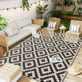 OLANLY Waterproof Outdoor Rug 5x8 ft - Reversible Patio Mat
