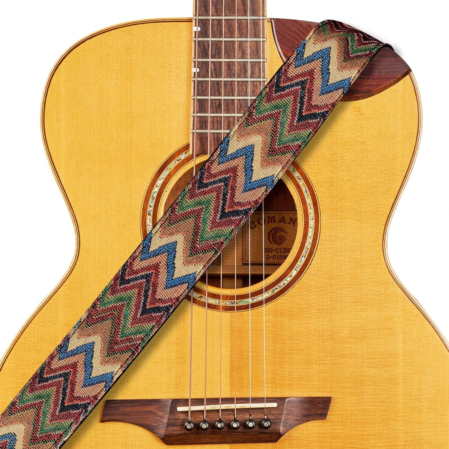 Amumu MultiColor Guitar Strap - Fits Acoustic, Electric, Bass