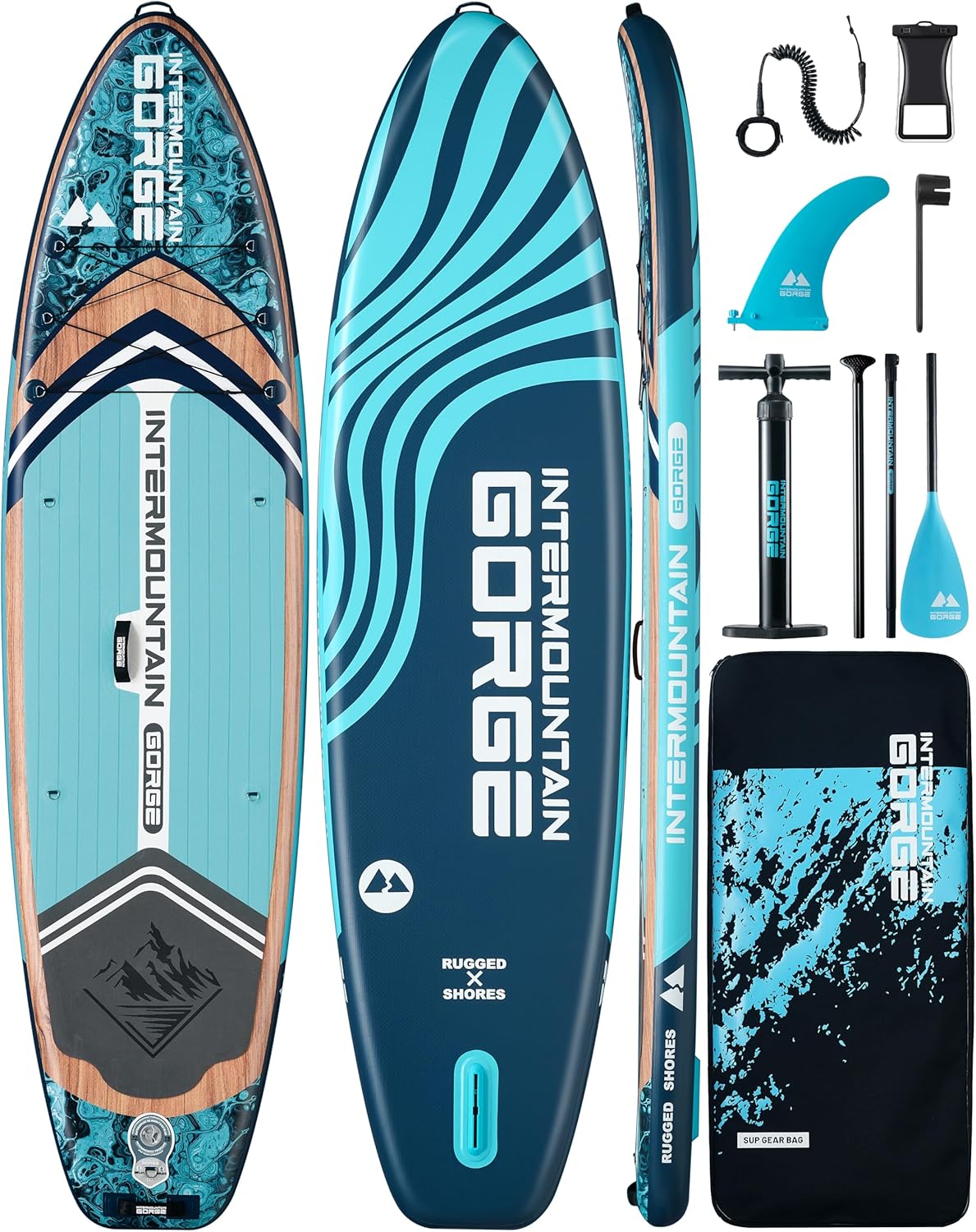 11ftx34 Inflatable Paddleboard for Yoga and Family Fun