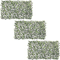 Artificial Expandable Rose Leaf Privacy Fence Screen - Adjustable