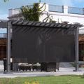 Outdoor Premium Roller Shades for Patio 8 ft x 8 ft - Cordless Porch