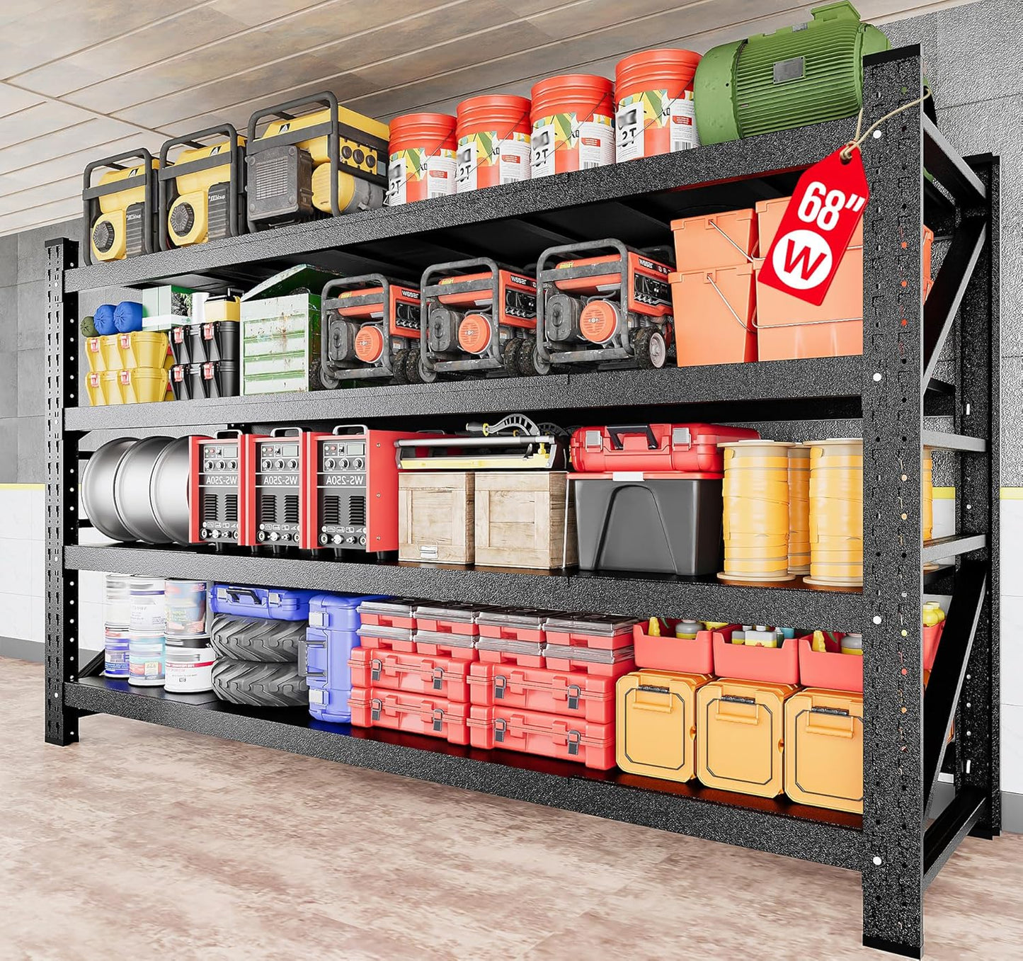 8000LBS Heavy Duty Garage Shelving Units for Ultimate Storage