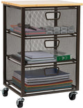 Mind Reader 3-Drawer Rolling Storage Cart - Compact Mobile Office