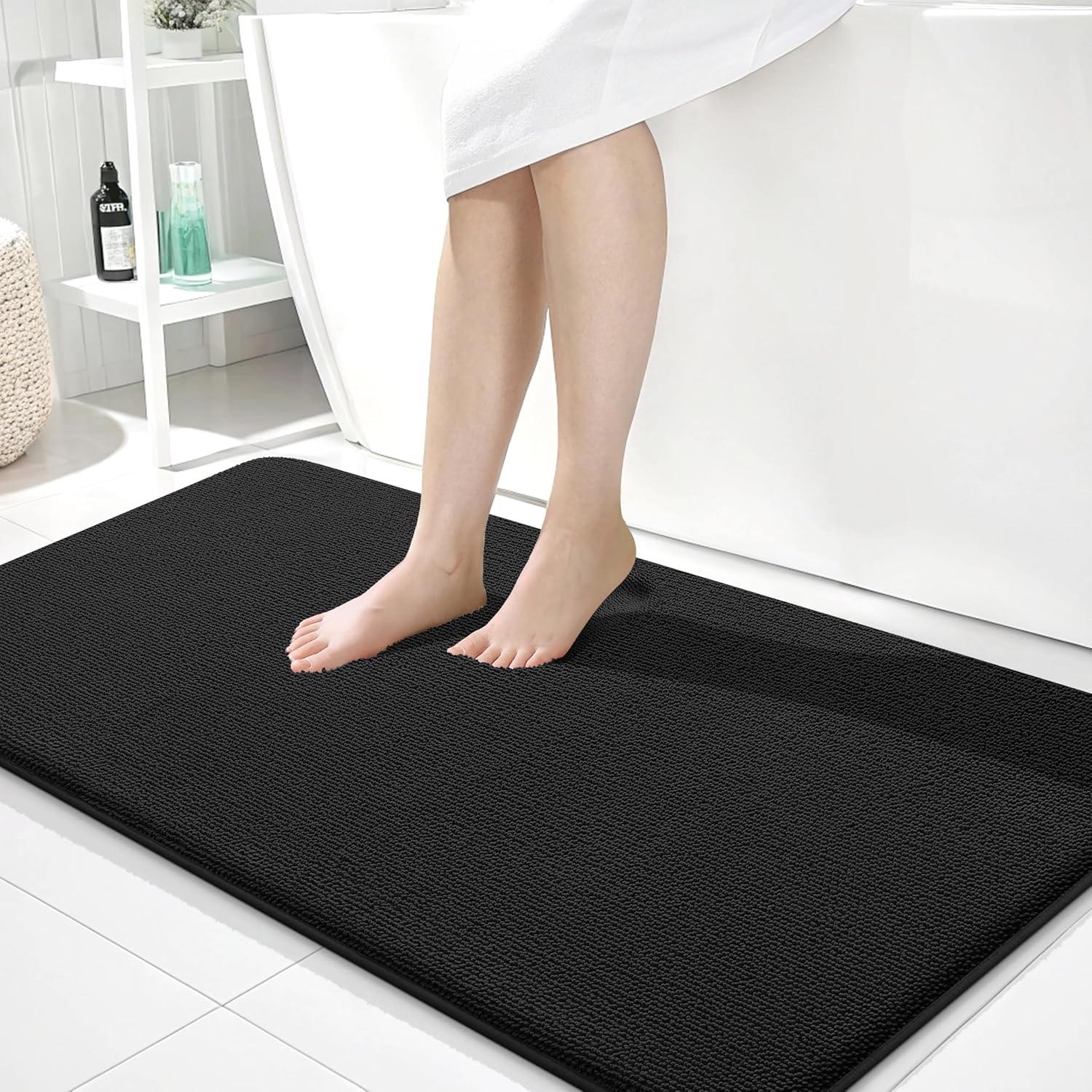 OLANLY Thick Memory Foam Bath Mat Rug for Luxurious Comfort