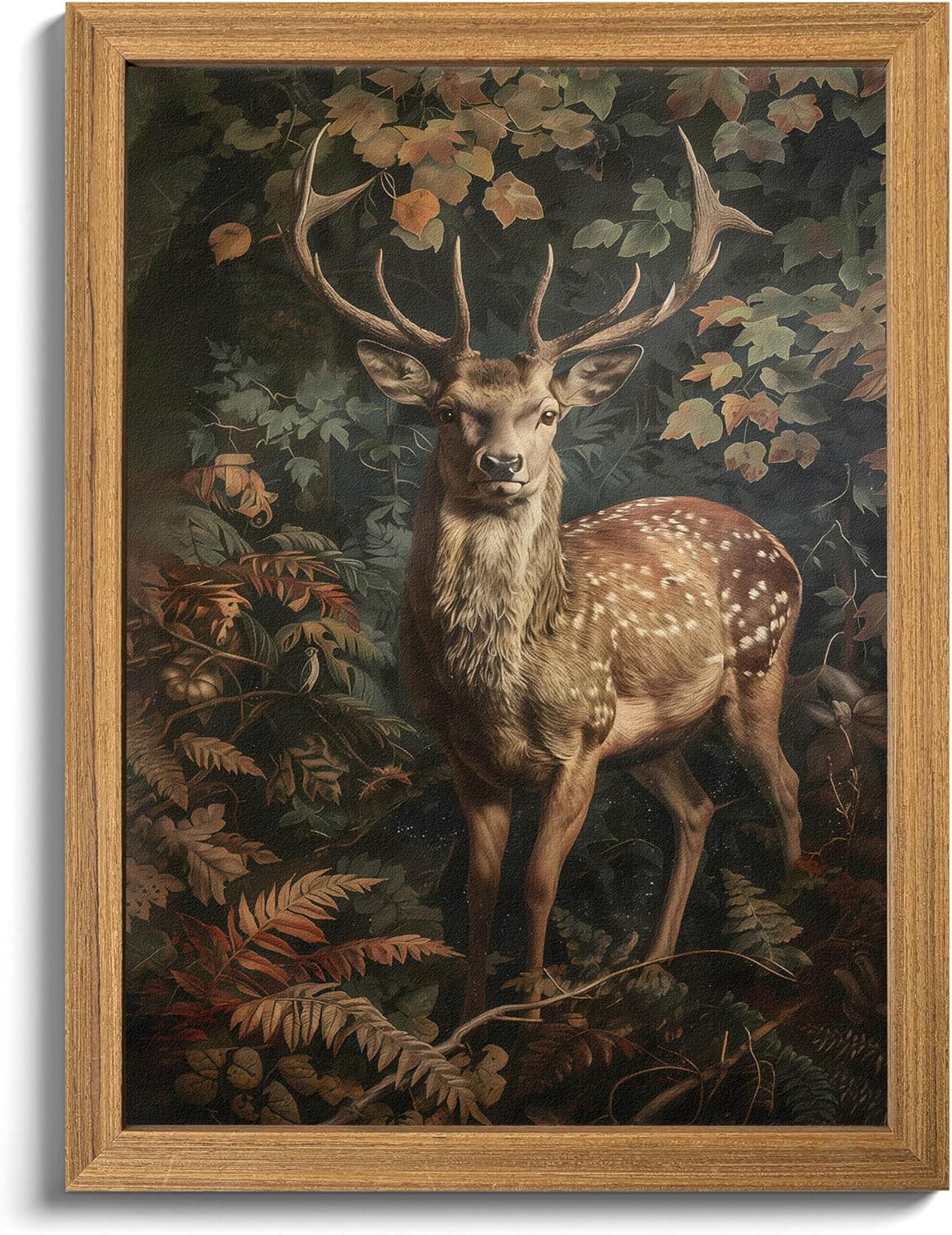 Framed 3D Textured Vintage Wall Art for Dark Academia Decor