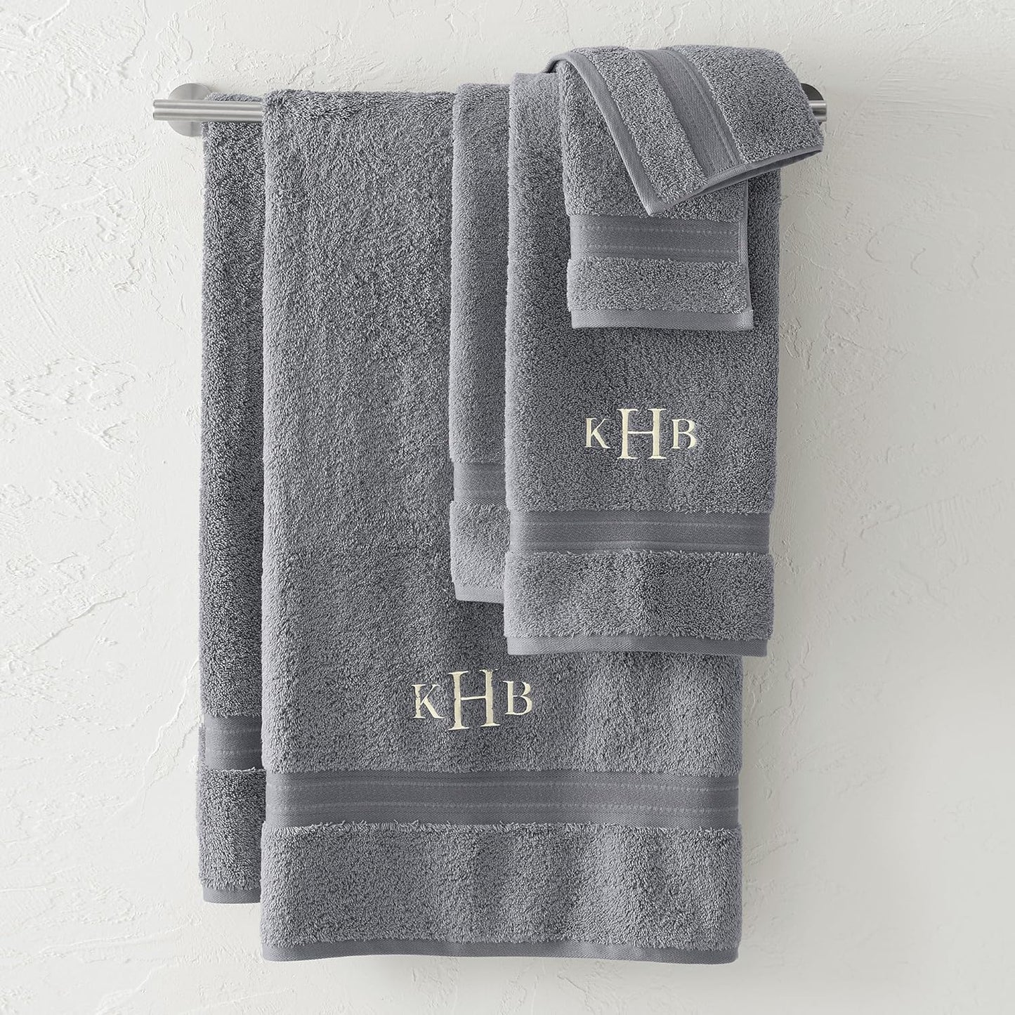 Lands' End Supima Towel Rich Steel Bath Sheet for Luxury