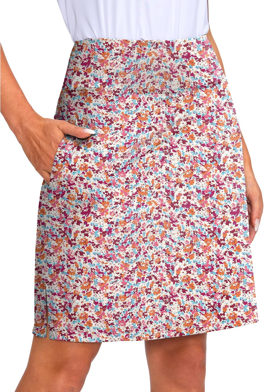 Viodia Women's 20in Knee Length Skorts for Tennis and Golf