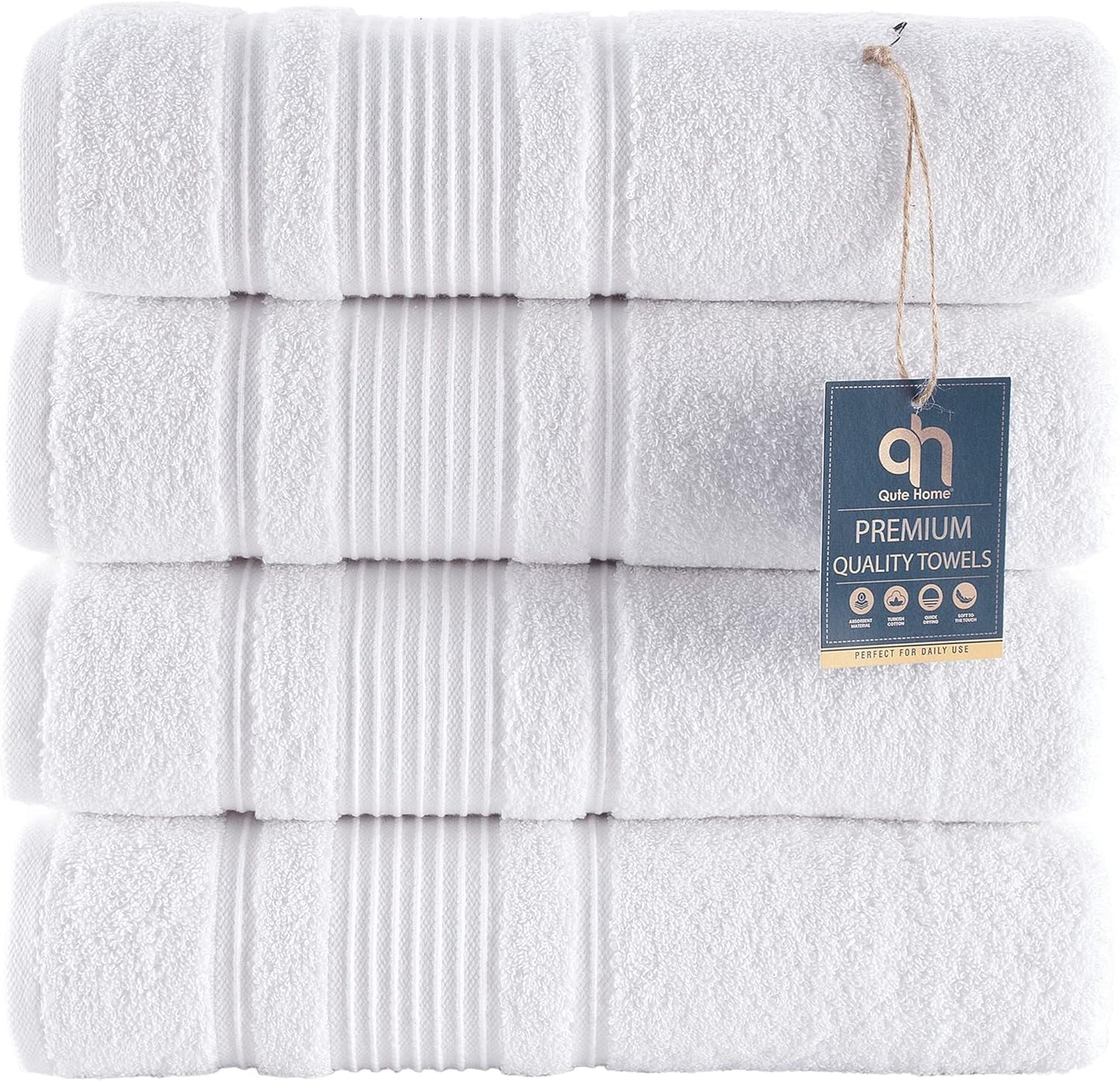 Turkish Cotton Bath Towel Set - Soft, Quick Dry, Premium Quality