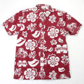 Wes and Willy NCAA Mens Hawaiian Floral Button Down Shirt - Team Dry
