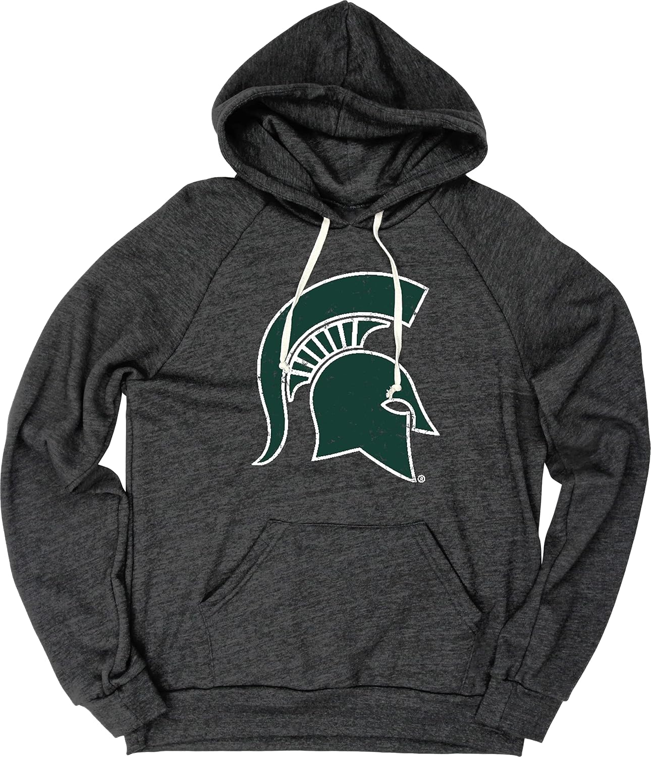 Blue 84 Men's NCAA Tri-Blend Hoodie for Spartans Fans