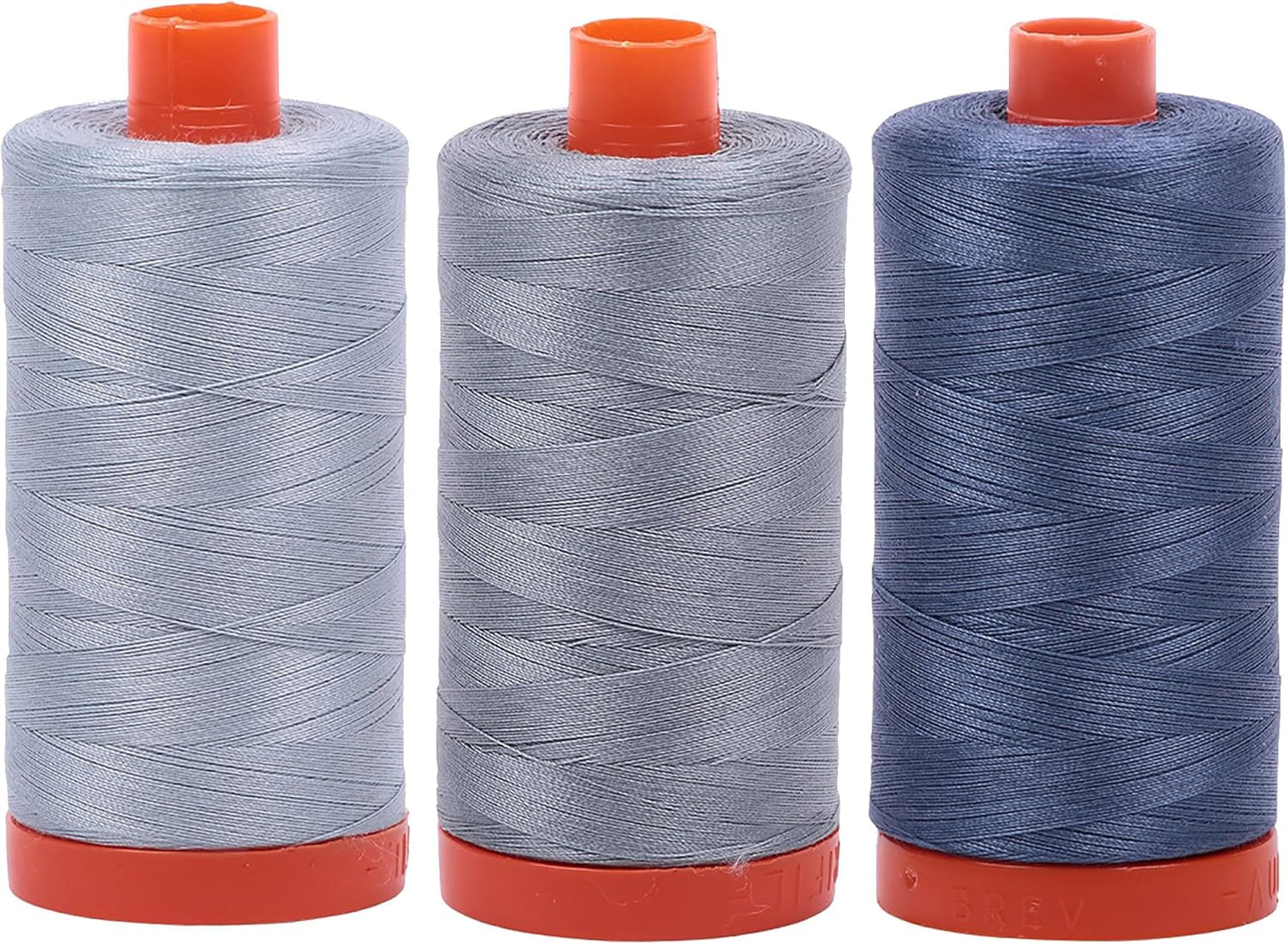 Bundle of Aurifil 50wt Egyptian Cotton Thread for Seamless Sewing