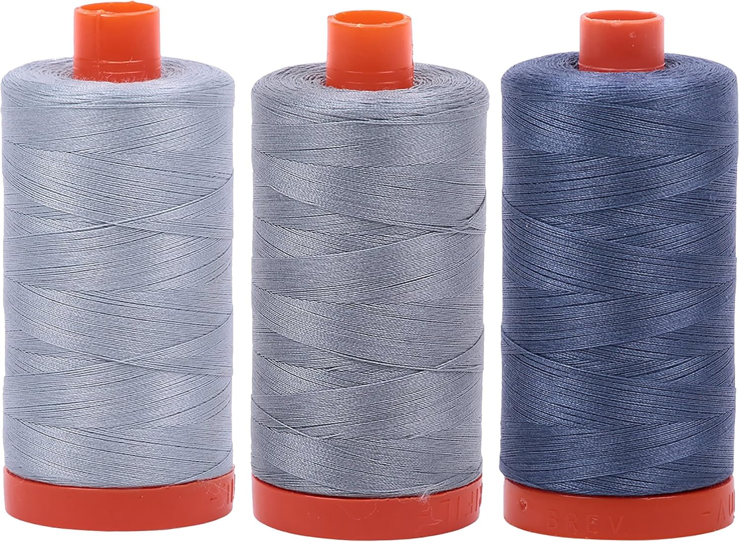 Bundle of Aurifil 50wt Egyptian Cotton Thread for Seamless Sewing