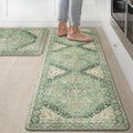 GENIMO Kitchen Mats 2PCS Non Slip Washable Runner Rugs - Cushioned