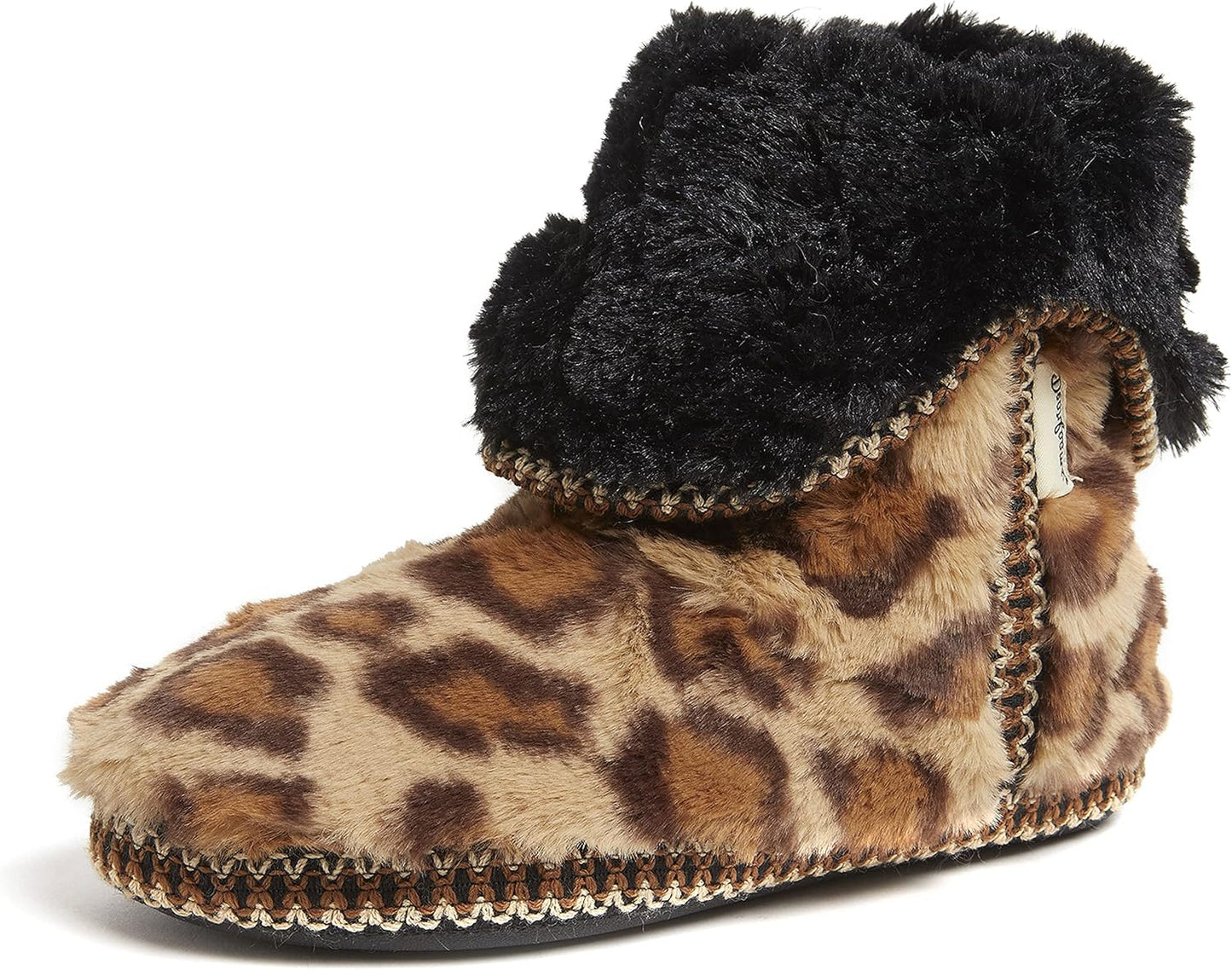 Fuzzy Memory Foam Beth Bedroom Bootie Slipper Sock with Grippers