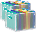 samstar 2 Pack Hanging File Organizer Mesh Letter Size - Space Saving