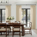 Pinch Pleated Linen Sheer Curtains 120 in Long Panel - Light Filtering