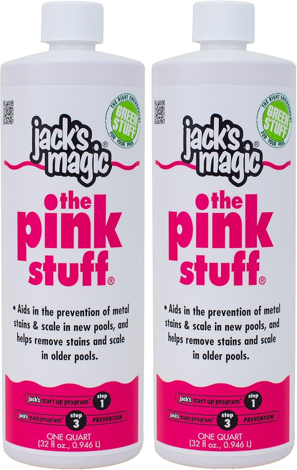 Jack's Magic The Pink Stuff 2 Pack for Pool Stain Prevention