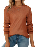 Zeagoo Fall Sweater for Women Casual Crewneck Loose Pullover - 2025