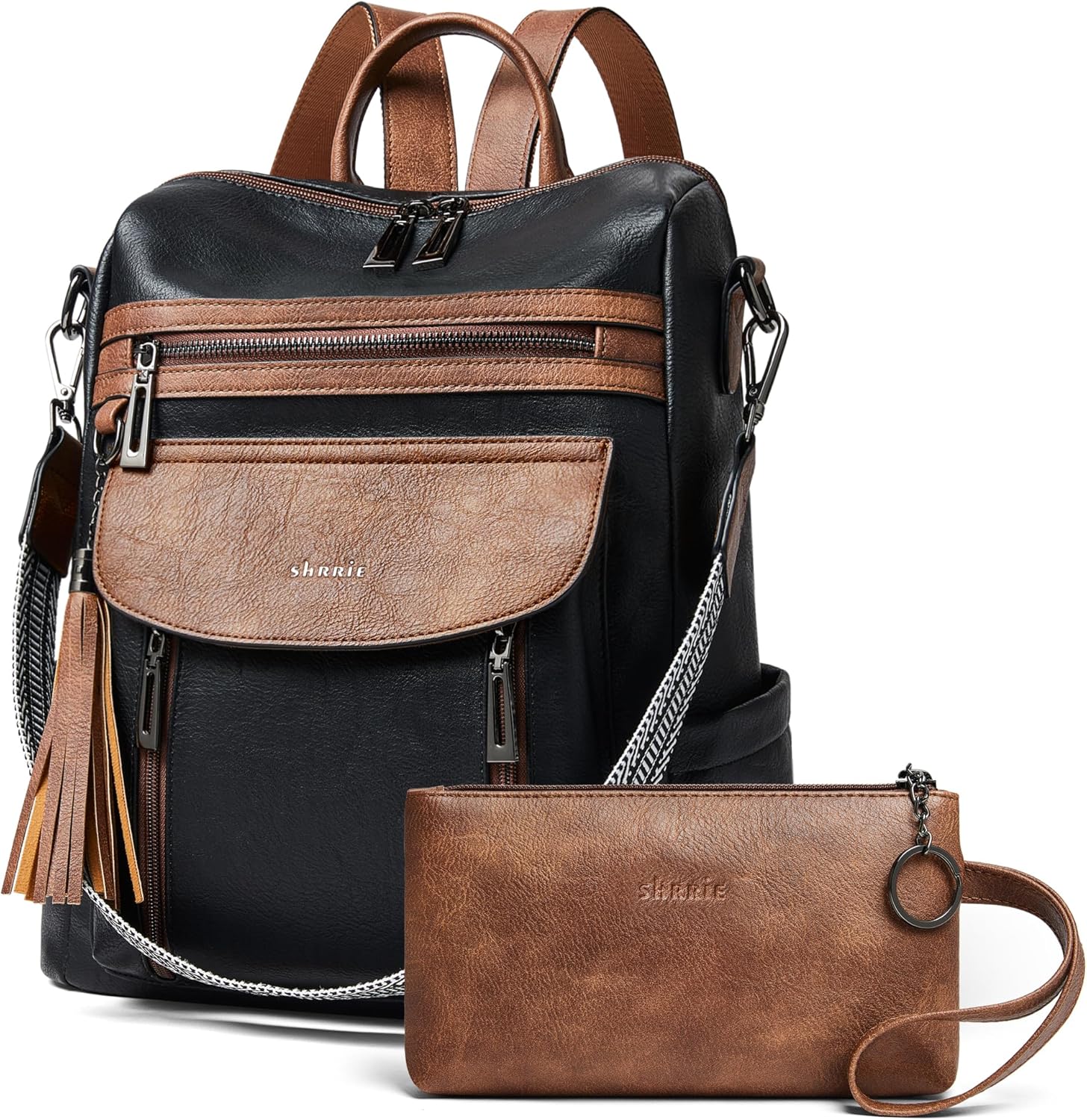 Shrrie Backpack Purse for Women - Stylish Leather Travel Bag