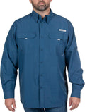 HABIT Men's Fourche Mountain Long Sleeve River Guide Fishing Shirt sun