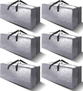 40 Gal Extra Large Moving Bags 6 Pack - Heavy Duty Silver Storage