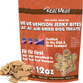 Real Meat Dog Treats Venison Jerky - Three 12oz Bags of Bite-Sized