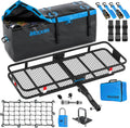 Heavy Duty 60in x 20in Folding Trailer Hitch Cargo Carrier - 500 lb