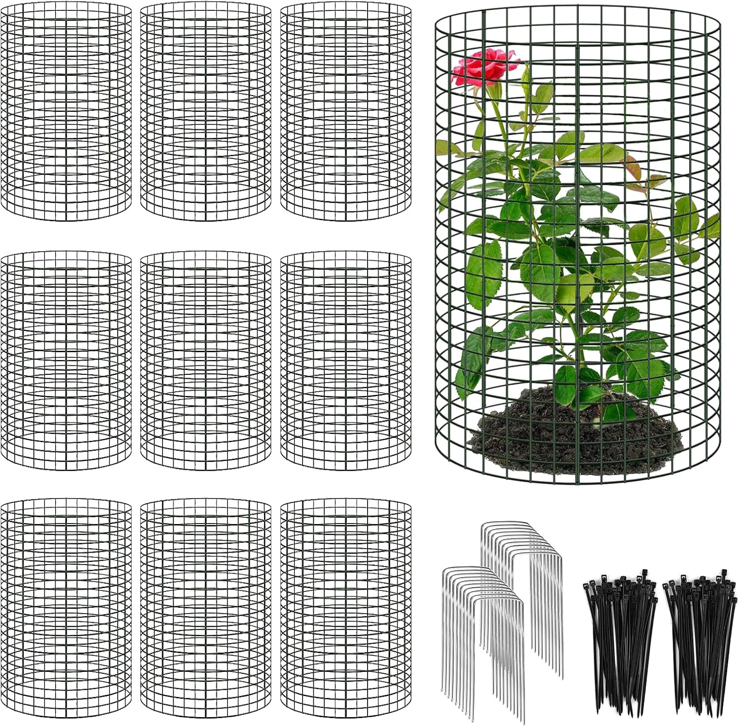 30 Pcs Large Wire Plant Protector for Garden Animal Defense