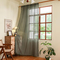 Boho Crochet Lace Sheer Curtain 59in x 120in - Vintage Farmhouse Style