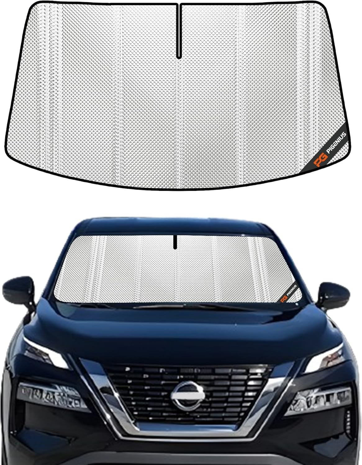 Windshield Sun Shade for Nissan Rogue 2021-2026 - Full Coverage