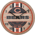 FOCO NFL Wooden Barrel Wall Clock - Official Team Wall Decor