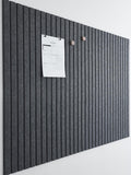 Large Cork Board for Office Felt Bulletin Board Tiles - Slat Wall