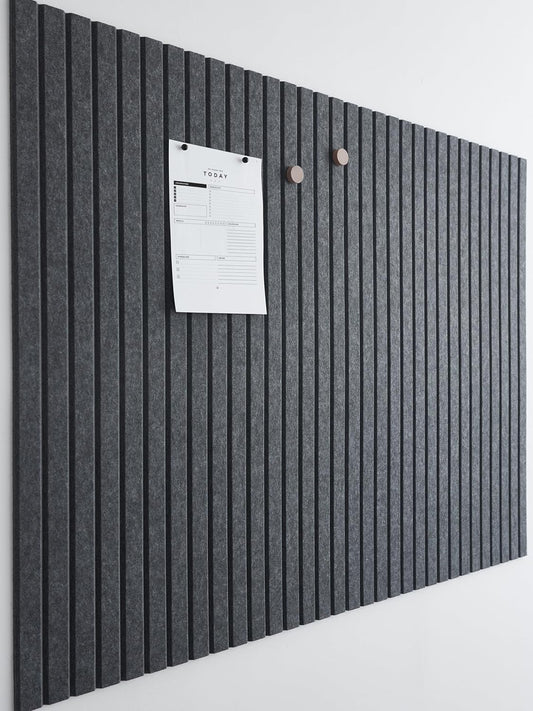 Large Cork Board Alternative for Office - 12-Pack Charcoal Gray