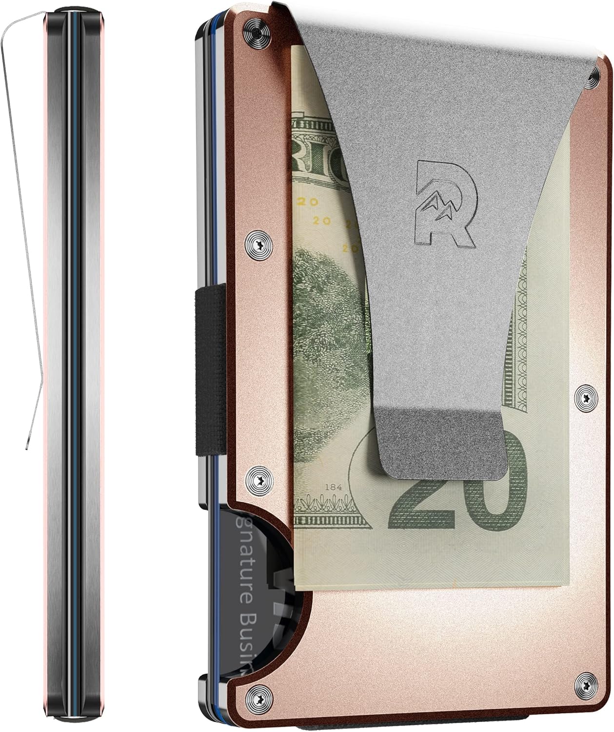Ridge Wallet for Men - Slim Minimalist RFID Protected Card Holder