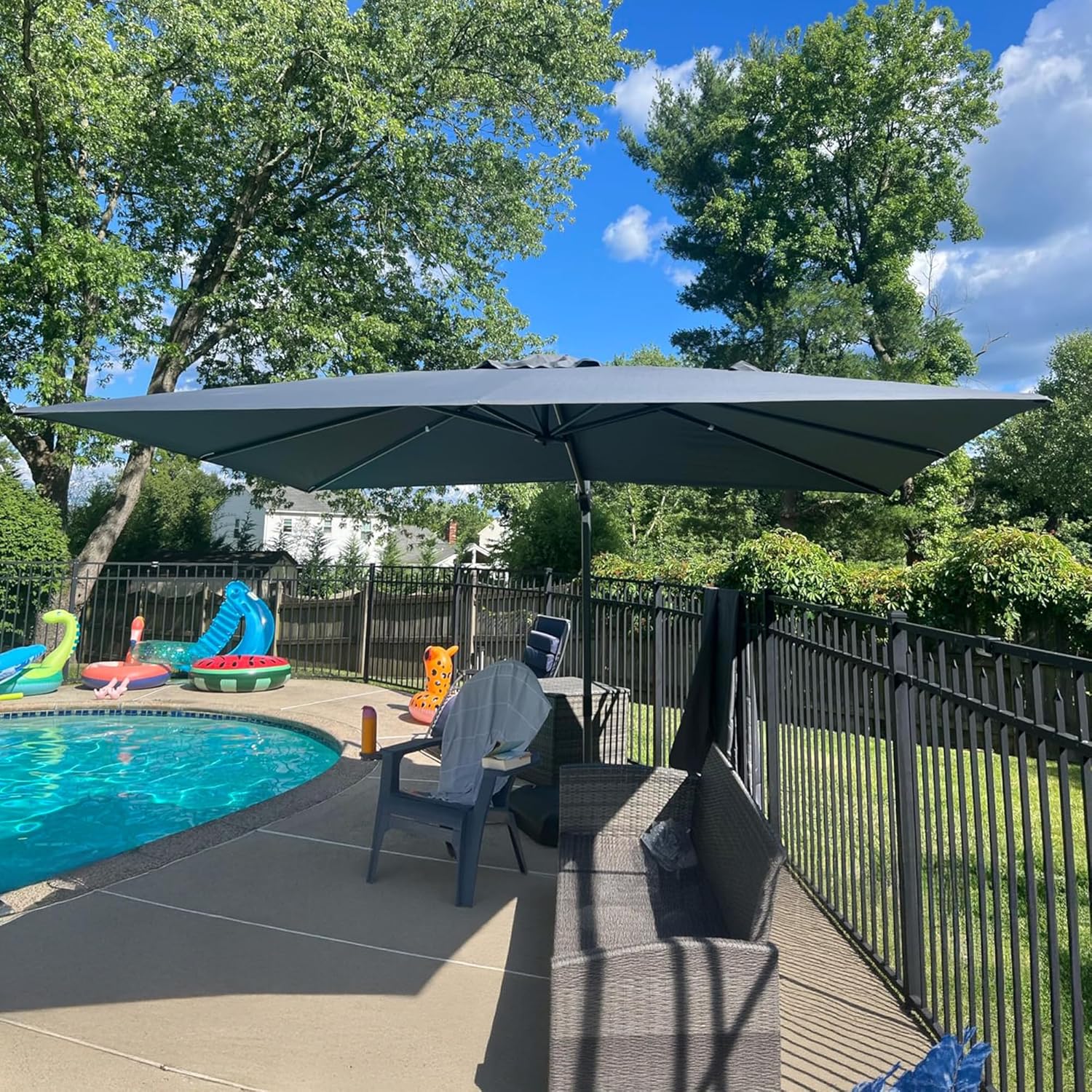 PURPLE LEAF 9ft X 11.5ft Patio Umbrella for Outdoor Spaces