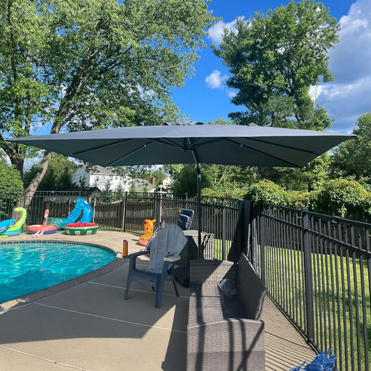 PURPLE LEAF 9ft X 11.5ft Patio Umbrella for Outdoor Spaces