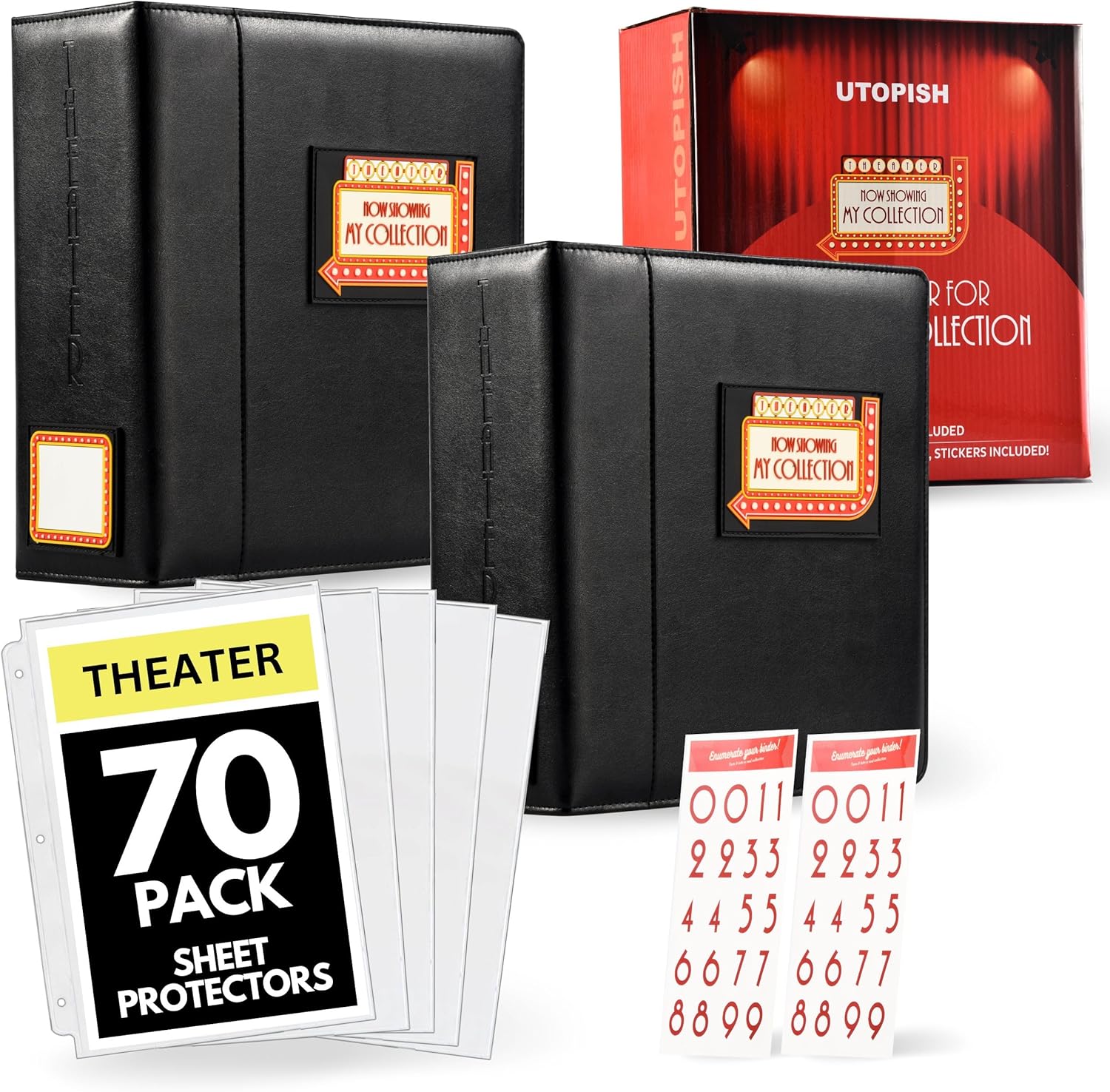 UTOPISH Show-Bill Binder with Sleeves - Perfect for Programs