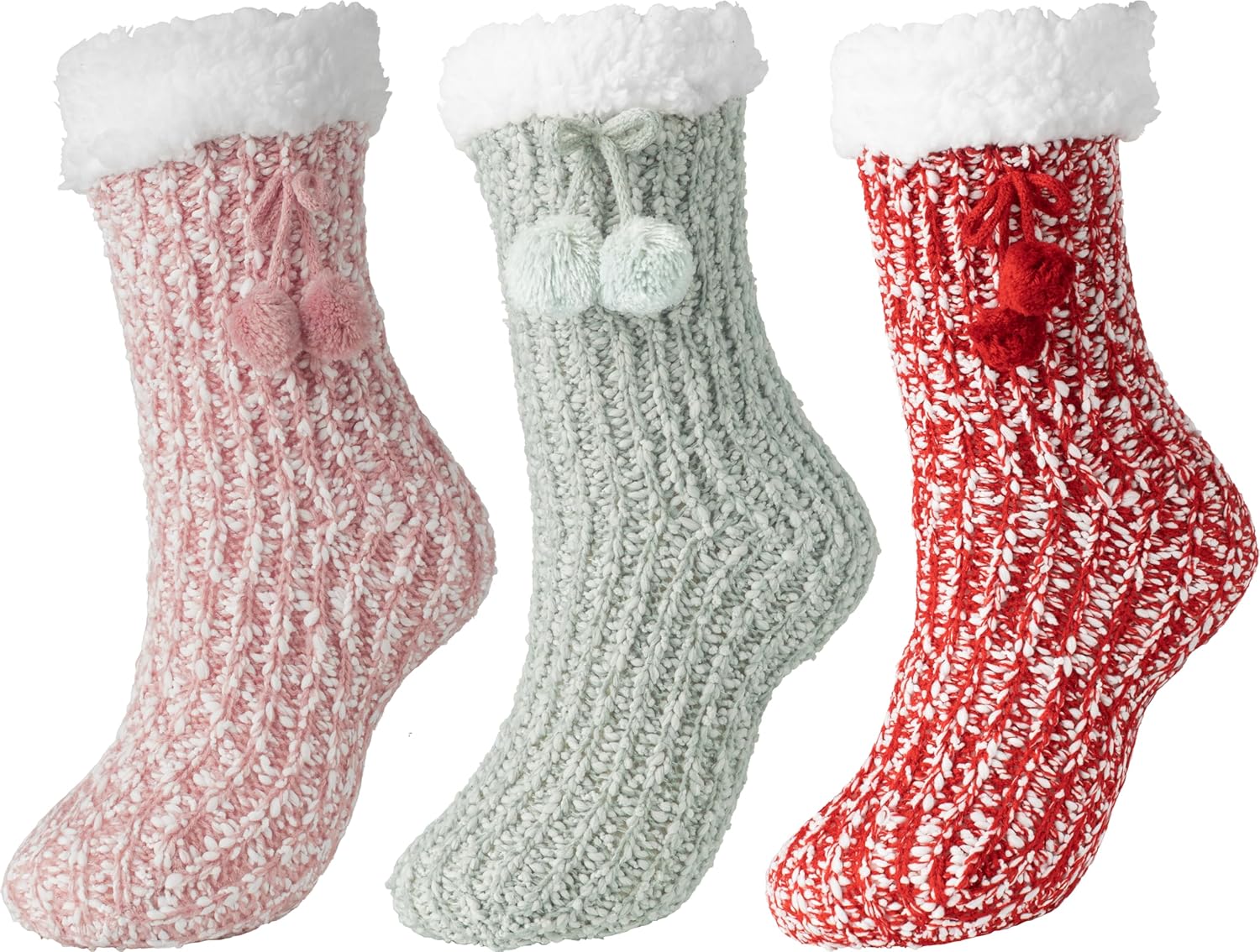 Non Slip Winter Thick Slipper Socks for Women - Warm & Cozy