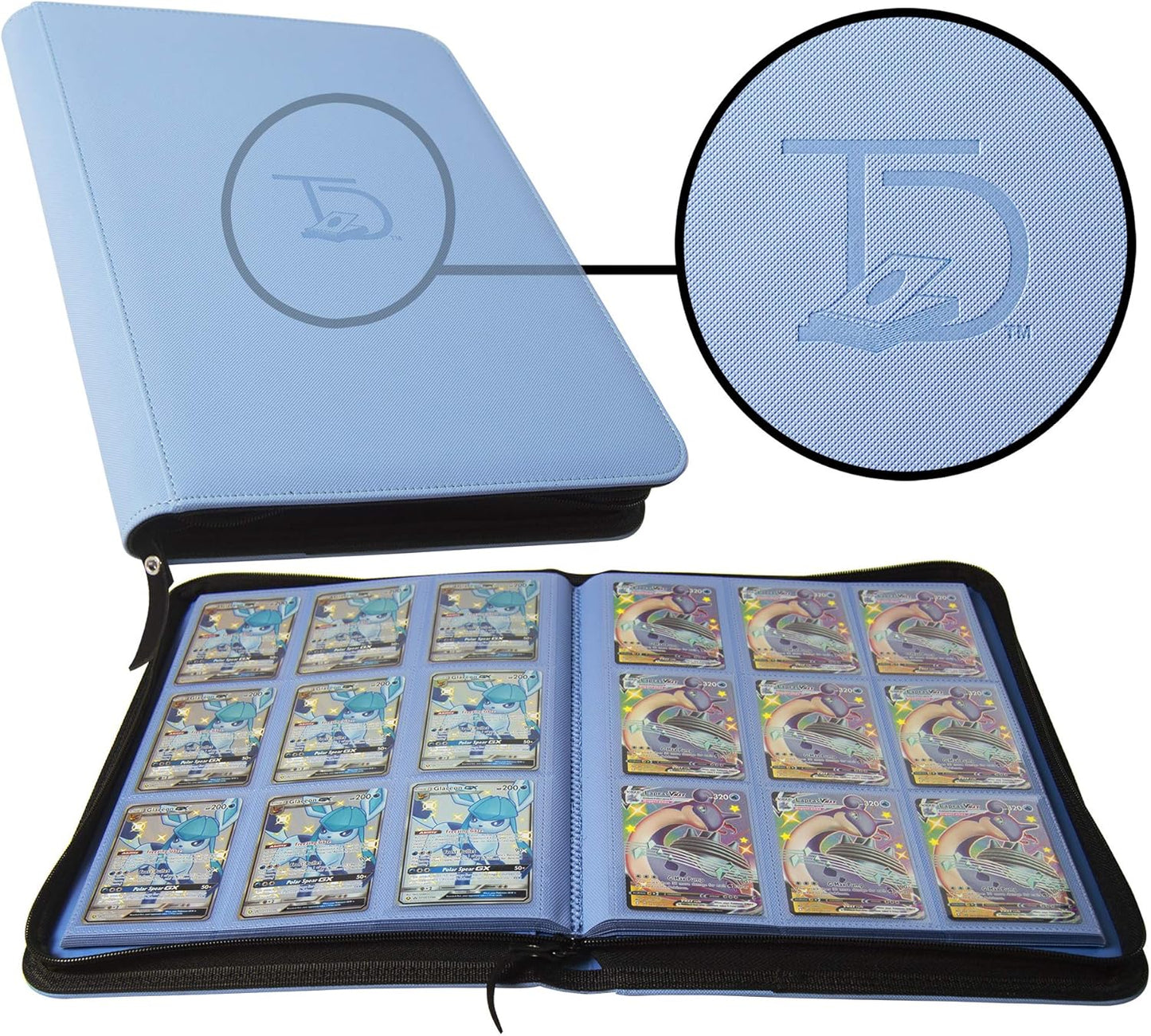 TopDeck 500 Card Ringless Zip Binder Pro for TCG Storage