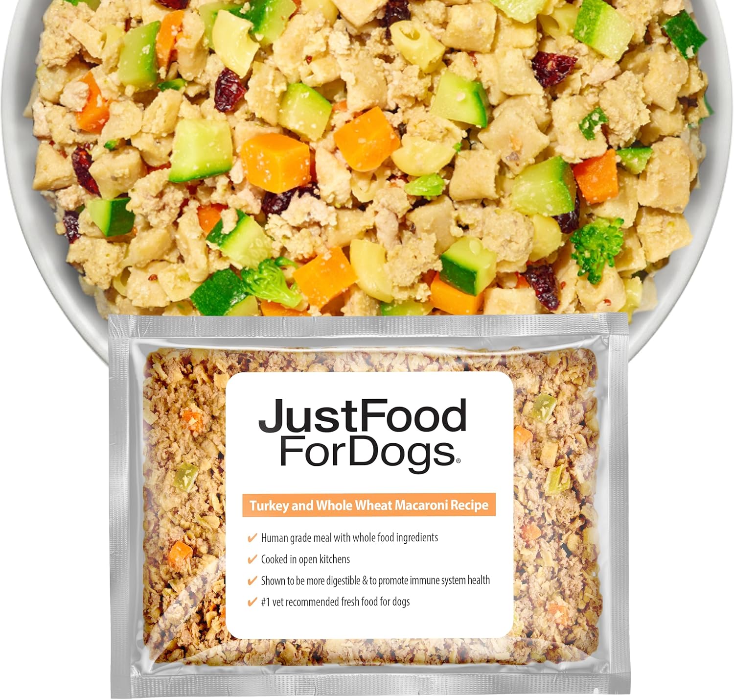 JustFoodForDogs Turkey & Whole Wheat Macaroni Dog Food Review