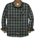Dubinik Mens Flannel Shirt Long Sleeve Button-Down (Style 47KT)