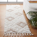 Moroccan Tassel Shag Runner Rug 2ft3ft x 8ft - Plush, Non-Shedding