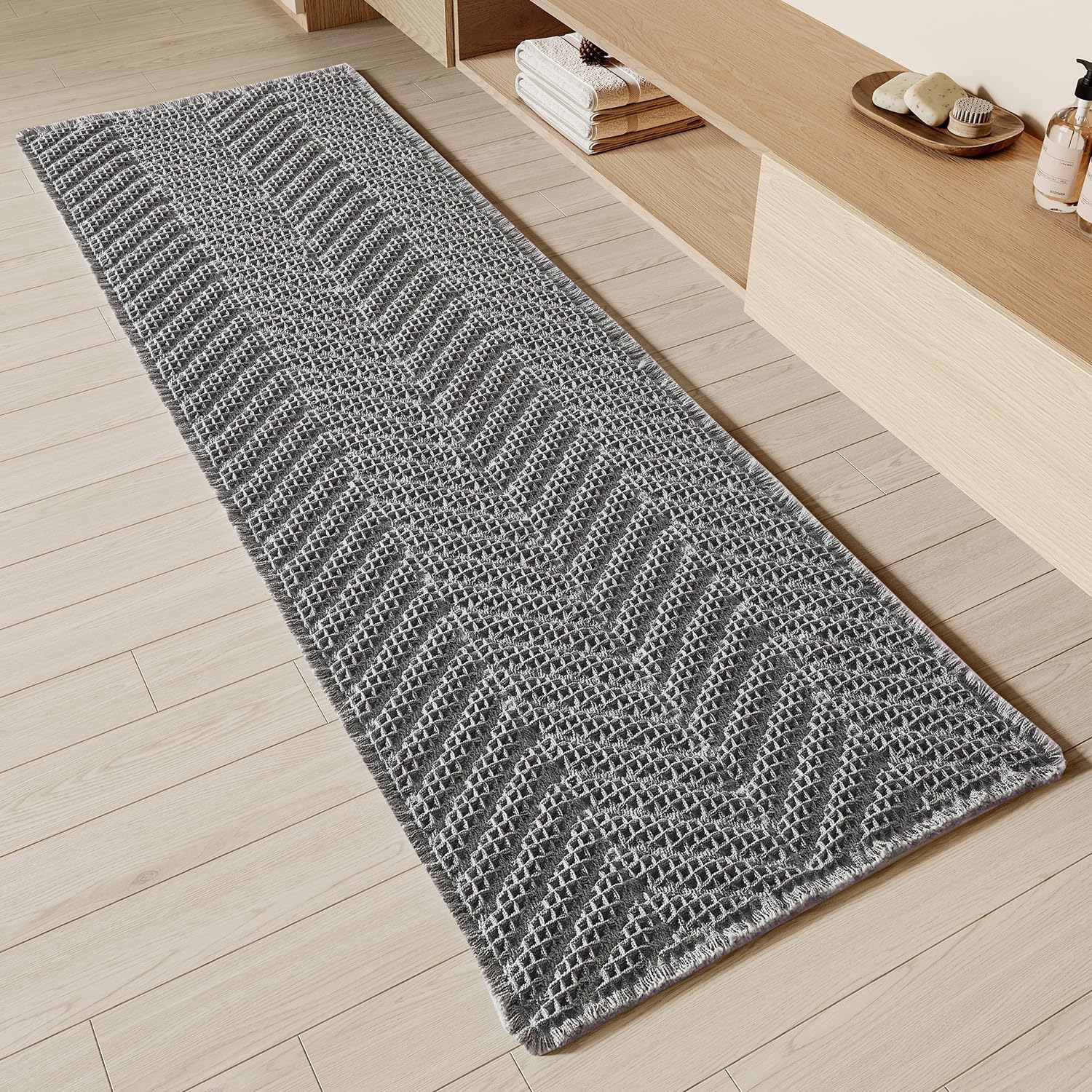 Super Absorbent Non Slip Bathroom Runner Rug for Cozy Spaces