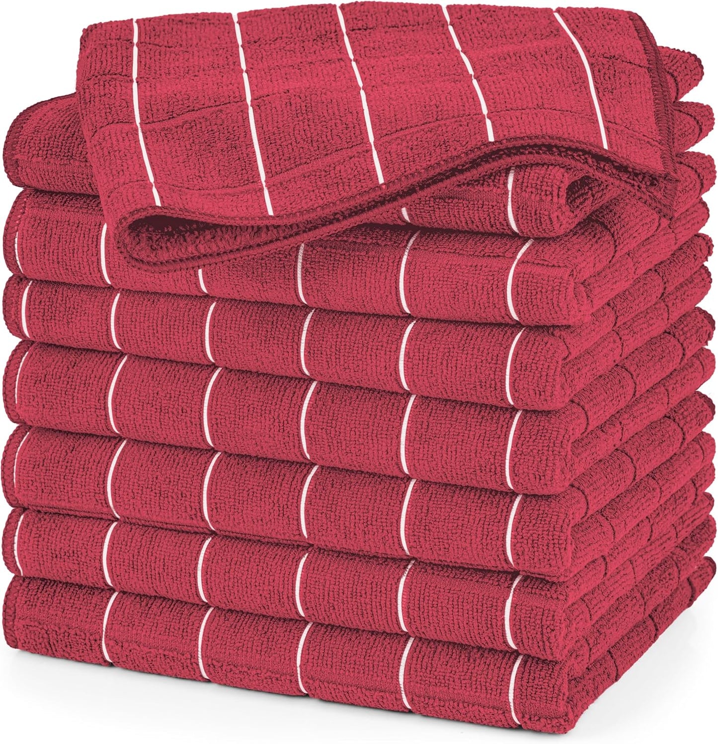 Super Absorbent Microfiber Kitchen Towels - 8 Pack