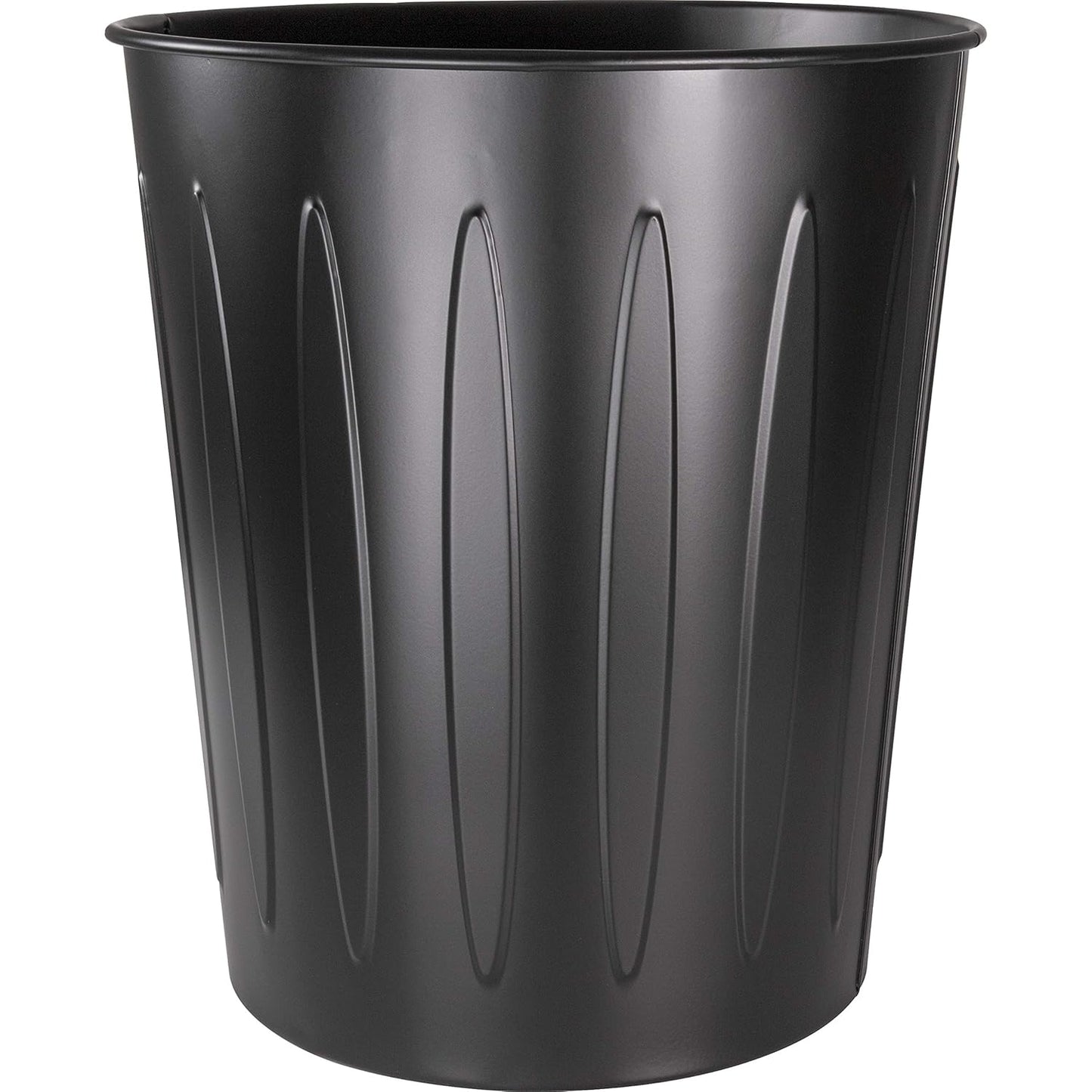 Genuine Joe Steel 6 Gallon Fire-Safe Trash Can for Safety