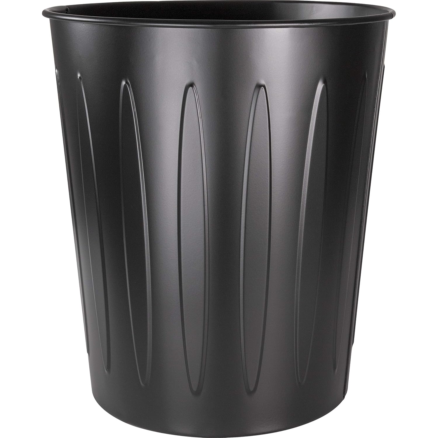 Genuine Joe Steel 6 Gallon Fire-Safe Trash Can for Safety